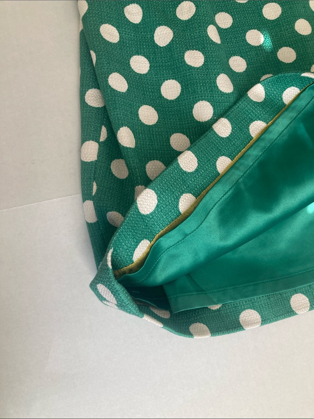 Boden Green and White Polka Dot Midi Dress Size 8L - Picture 11 of 15